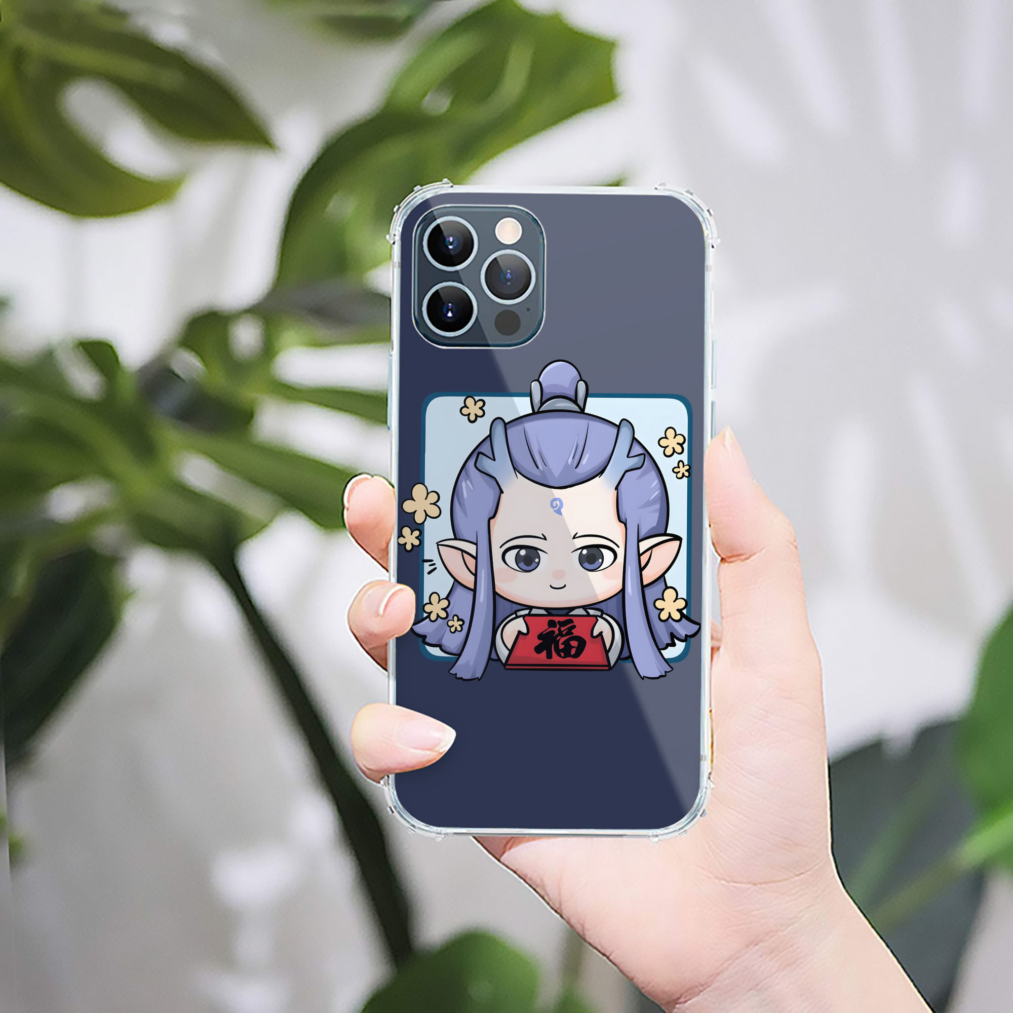 （画像用） Ne Zha 2 ナタ 魔童の大暴れ 【iPhone 12シリーズ対応】透明スマホケース（クリアソフトケース）